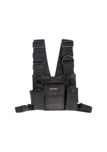 Yinitone Çok İşlevli Ve Kullanışlı Interkom Göğüs Çantası Hafif Ve Yumuşak Su Geçirmez Ve Toz Geçirmez Çizilmeye Dayanıklı Siyah Siyah