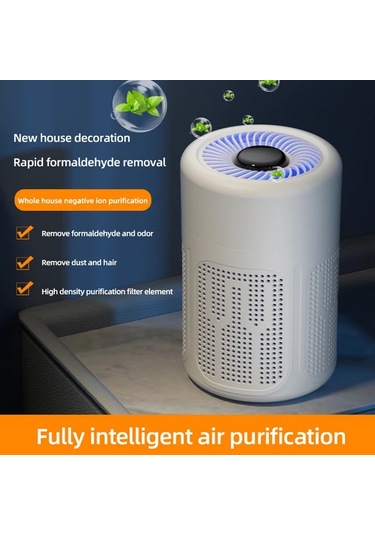 Honeybeeshop Beyaz Taşınabilir Hava Temizleyici 99 Toz Giderir 1000w Aromaterapi Yatak Odası Araba Ofis