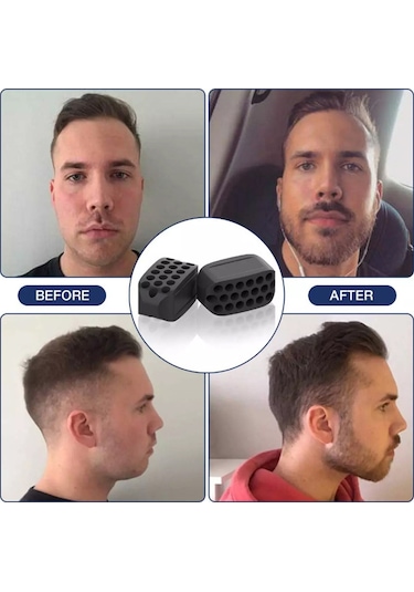 Vkemall Genç Ve Sıkı Bir Çene Hattı İçin Silikon Çene Egzersiz Topu Seti - 3'lü Paket