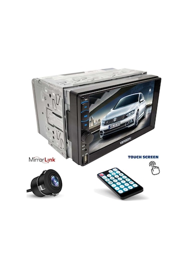 Kamosonic Ks-g753 Mirrorlink Bt/usb/sd/aux/fm Kameralı Double Teyp