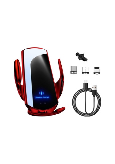 Mufunye Q3 Araç Üstü Manyetik Mobil Kablosuz Şarj Cihazı, 15w Araç Elektrikli Kablosuz Şarj Cihazı Tutucu,