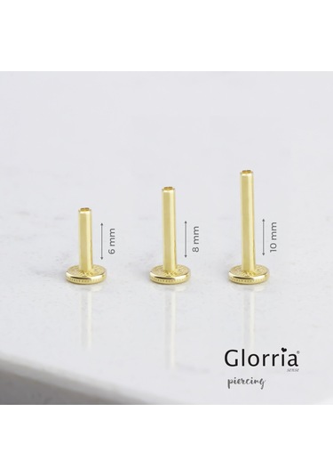 Glorria Altın Aslan Burcu Tragus Piercing Altın