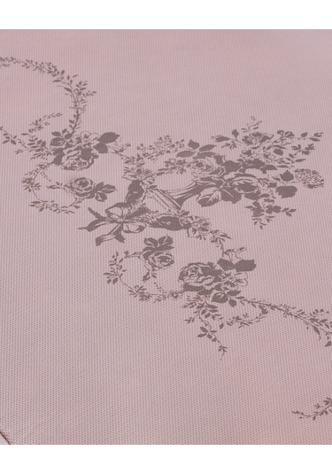 Çiçek Desen Baskılı Hurç - Pudra - 52x28x21 Cm Pudra