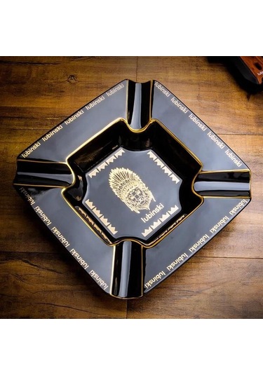Lubinski Lion Porselen Puro Küllüğü Siyah/gold 2li 5526at