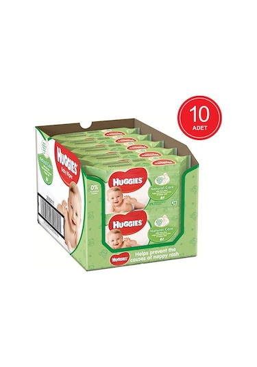 Huggies Doğal Bakım Islak Mendil 10 X 56'Lı