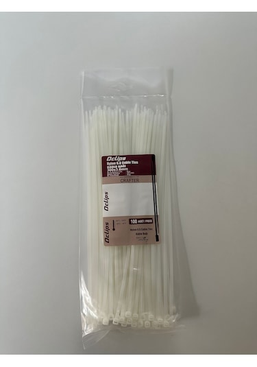 300 X 3,6 Kablo Bağı 100 Adet Beyaz