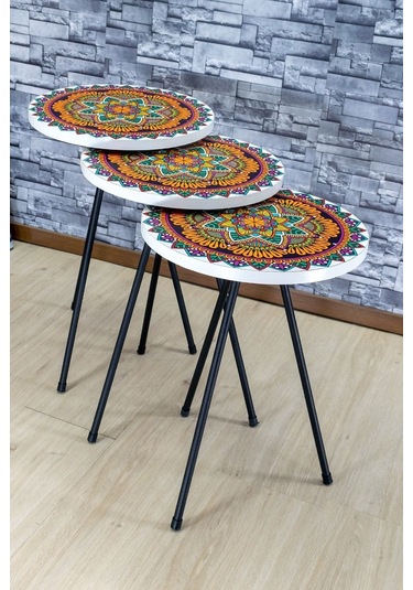 Zigon Sehpa Metal Ayak Desenli 2088