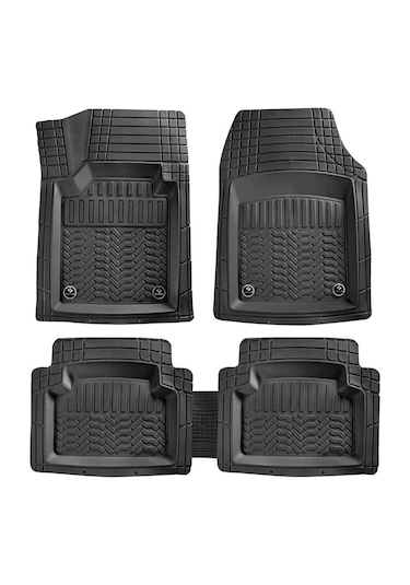 Promats Maximum 4D Siyah Üniversal Havuzlu Paspas 5 Parça