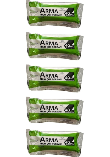 Arma Kimpack Beyaz Mini Boy 40 x 50 CM 20 LÇöp Torbası Poşeti 5 x 40'lı