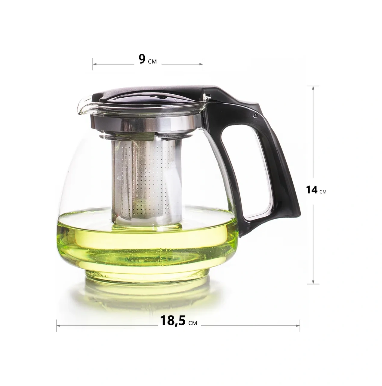 Allbest 1100 Ml Bardak Demlik 327319956 Siyah