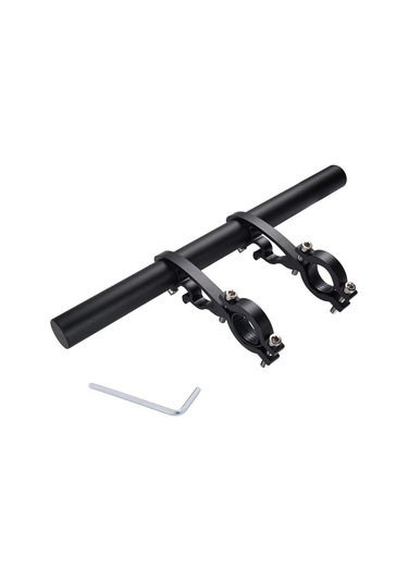 25 Cm Siyah Tüp Bisiklet Gidon Genişletici Dağ Bisikleti Bisiklet Far Raf Braketi Lamba El Feneri Tutucu Yurt Dışından A