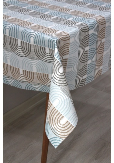 Astarlı Silinebilir Pvc Muşamba Masa Örtüsü 206-a-mavi