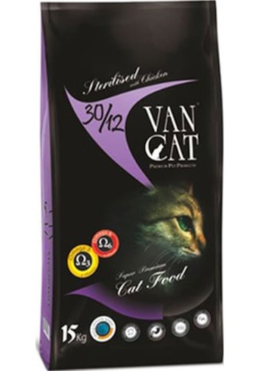 Vancat Tavuklu Kısırlaştırılmış Yetişkin Kedi Maması 15 KG