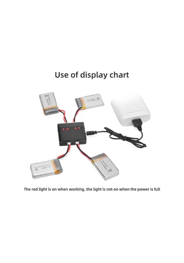 Sones Bir İla Dört 3.7v Lityum Pil Uçak Usb Şarj Cihazı Xh2.54 Portu