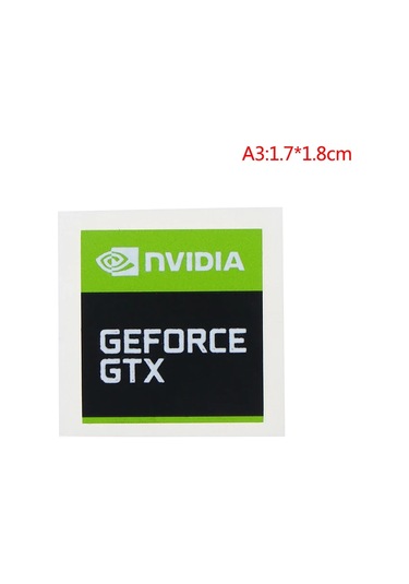 5 Adet Yeni Nvıdıa Gtx Geforce Dizüstü Masaüstü Bilgisayar Etiket Dekoratif Sticker Kırmızı