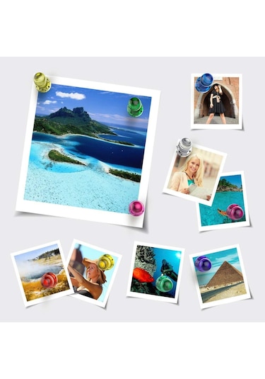 Pano Mıknatısı, Güçlü Manyetik Raptiye Magnet, Adet Seçmeli 10 Adet