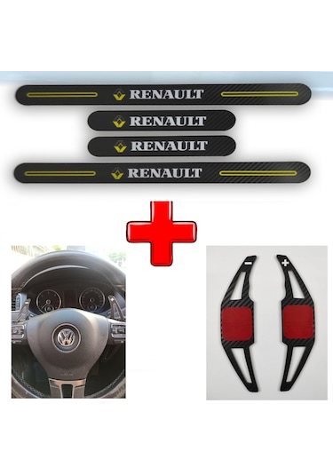 Renault Symbol Orta Uyumlu Carbon Kapı Eşiği + F1 Kulakçık (550932841)