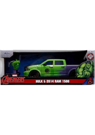 1:24 Marvel Avengers 2014 Ram 1500 Model Araba Ve Hulk Figür
