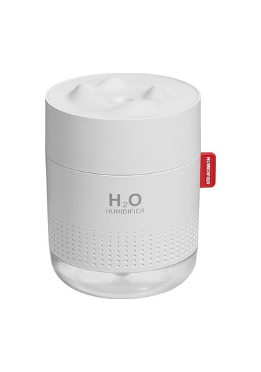 Usb Misting Device 500ml: Akıllı Isı Saçan Led Işıklı, Kuru Yakma Koruma, Sessiz Ofis/ev Kullanımı - Beyaz