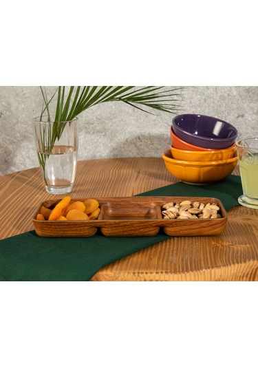 Madame Coco Marivi Üç Bölmeli Çerezlik 26cm 1plse047 10x26x2,7cm-std