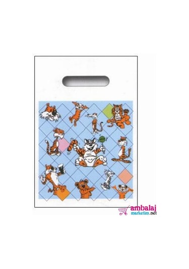 Baskılı Blok Poşet Beyaz 20X30 Cm No 0- 500 Adet