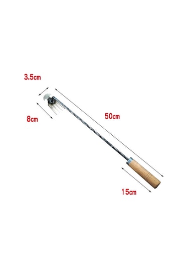 Singree Bahçe Yabani Ot Temizleme Aleti - Paslanmaz Çelik 4 Dişli Çift Amaçlı El Aracı