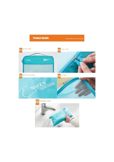 Novahub Seyahat Çantası Organizatörü: 7 Parça Havalı Mesh Ve Su Geçirmez Çanta Seti Kırmızı Kırmızı