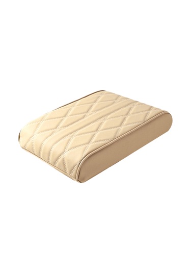 Padalink Evrensel Araç Konsol Kılıfı - Hafızalı Köpük & Pu Deri - Suv, Kamyonet Ve Otomobiller İçin Bej