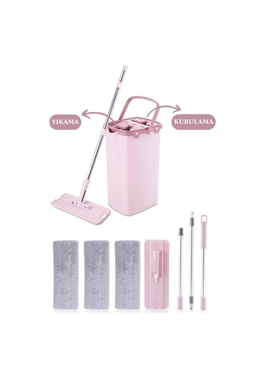 Onikiden Flora F400 Sihirli Tablet Mop Temizlik Seti Ve 2 Adet F396 Yedek Mikrofiber Mop Bezi