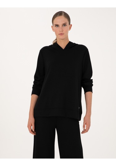 Pierre Cardin Kadın Siyah Sweatshirt 50314972-vr046 Siyah