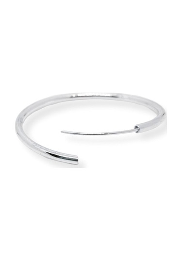 Oya Silver Gümüş Halka Küpe 3mm Kalınlık-4x4cm
