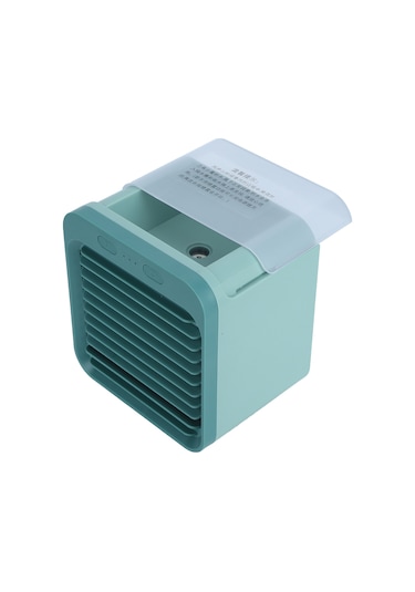 Hangfox Yeşil Usb Şarjlı Taşınabilir Hava Soğutucu, 3 Vites Ayarlanabilir, 200ml Kapasite, Soğutma-nemlendirme, 10 Saat Kullanim Süresi