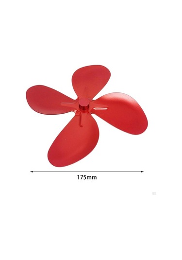 Pazly 17.5cm Siyah Şömine Fan Pervanesi Balde, Yedek Parça, Sıcak Sirkülasyonlu Hava Yedekleri 4