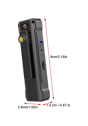 Springsun Video Kamera Mini Vücut Kamerası Kişisel Vücut Kamerası 1080p Yüksek Netlikte Video Kaydedici 32g