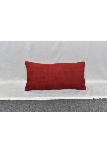 Zehra Abla Halı Yeni El Dokuma Dekoratif Lumbar Kilim Kırlent Yastık Kılıfı 6654 Çok Renkli