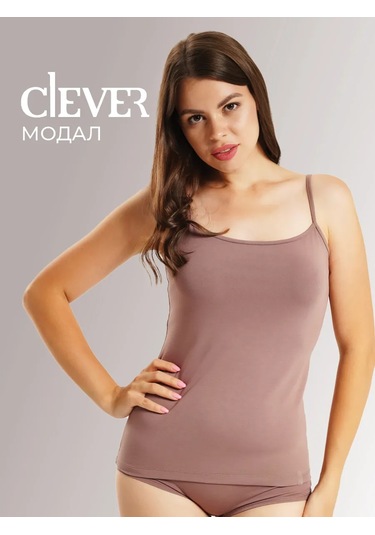 Clever Wear Modaya Uygun Askılı Temel Atlet 149944068 Kahve