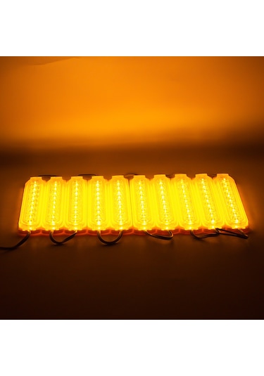 Tek Renk Sarı Modül Led 14 32.5 2835 24 Volt 2.4 Watt Gümüş