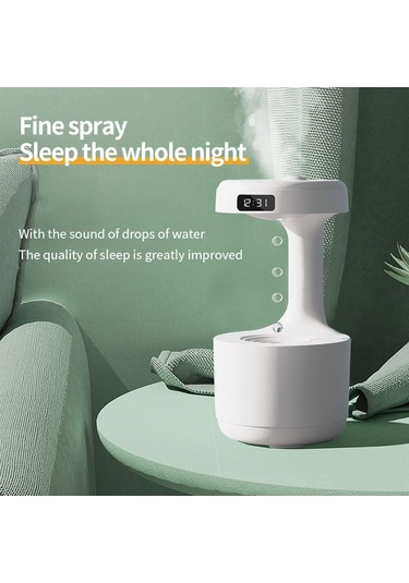 Wezone Beyaz Ev Ofis Kullanıma Uygun Büyük Kapasiteli Yağ Yağı Uygulamalı Buhar Saçıran Nemlendirici Aromaterapi Makinesi