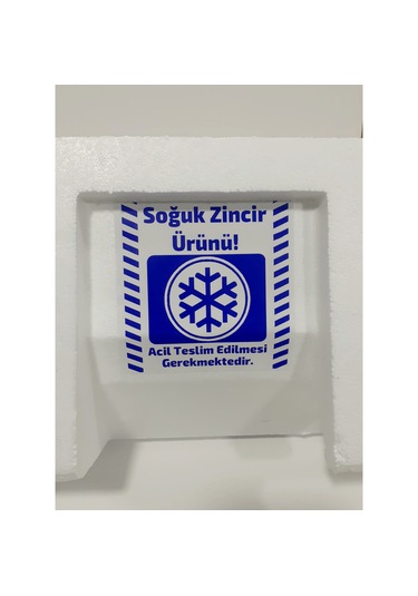 Soğuk Zincir Kargo Ürün Uyarı Etiketi Soğuk Zincir Etiketi 100 Adet
