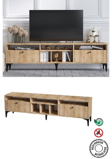 Decormet Robb Tv Sehpası Safir Meşe -dec-20050 Çok Renkli