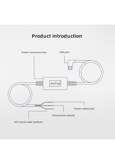 Xıaomı 70mai Park Gözetleme Kablosu