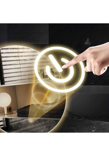 Diyez Ayna Arkası On-off Dimmer Dokunmatik Sensör - Nokta Simgeli