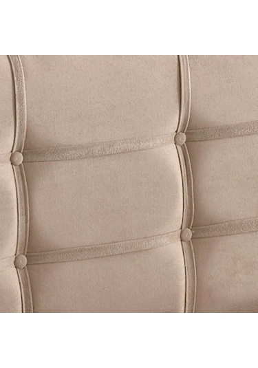 Nironyatak Polo Tek Kişilik Yatak Başlığı - 90 Cm Sütlü Kahve Kumaş Başlık