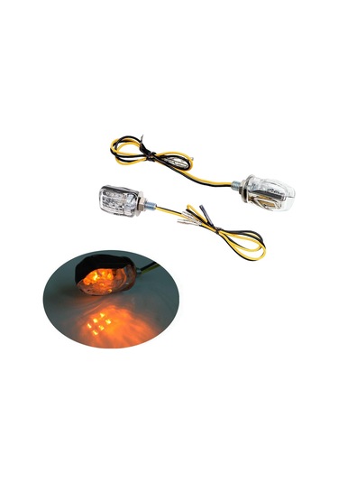 Suntek Led Dönüş Sinyali Işıkları 12 V Motosiklet İçin 6 MM Montaj Cıvatası 2 Parça