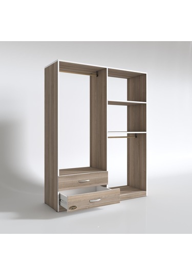 Kenzlife giysi dolabı şemsettin 175*120*40 crd gardırop 2 çekmeceli
