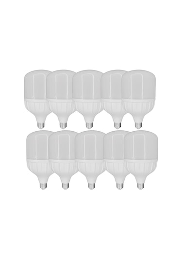 Chn 10'lu Paket 50w Büyük Boy 6500k Beyaz Işık E27 Led Tasarruflu Ampül