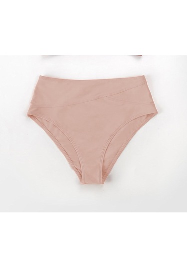 Angelsin Yüksek Bel Bikini Altı Pembe