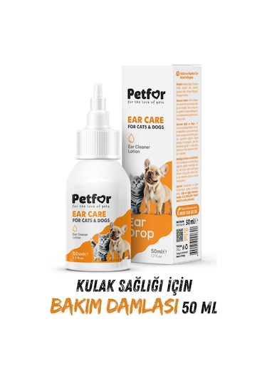 Kedi Ve Köpekler İçin Kulak Bakım Damlası 50 Ml 2 Adet