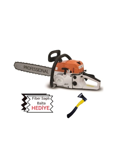 Italy Style Benzinli Testere Ağaç Odun Kesme + Balta