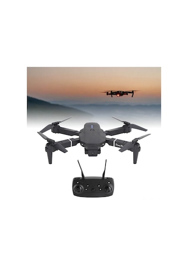 Geeroyoo E88 Çift Kamera 4k Fpv Dron: Katlanabilir Dört Eksenli Uçak, Yükseklik Sabitleme, Yörünge Uçuş Ve Hd Görüntü Aktarımı Oyuncağı